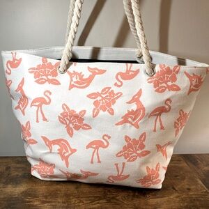 Large canvas beach tote NEW